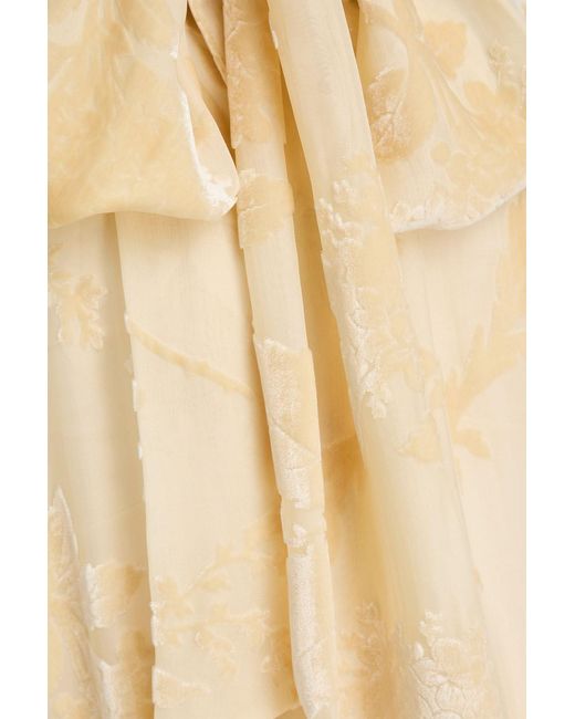 Zimmermann Natural Schluppenbluse aus devoré-samt