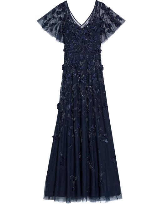 theia embellished tulle gown