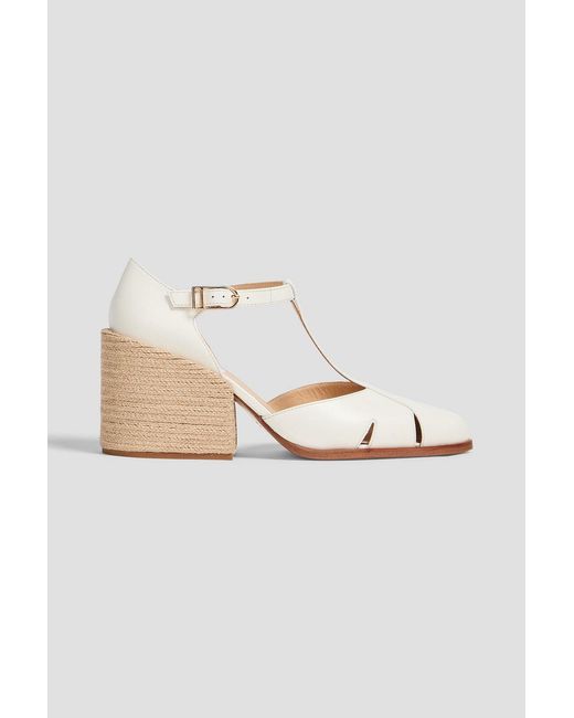 Gabriela Hearst White Ivy Leather Pumps