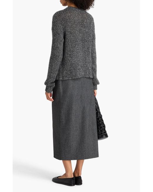 Autumn Cashmere Gray Pullover aus einer kaschmirmischung