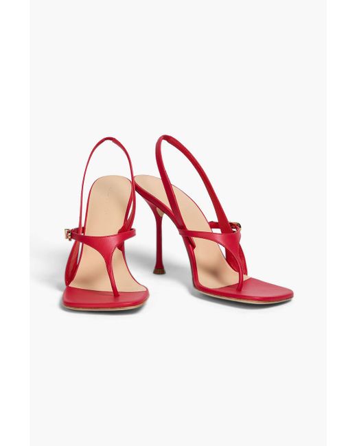 Magda Butrym Red Slingback-sandalen aus leder