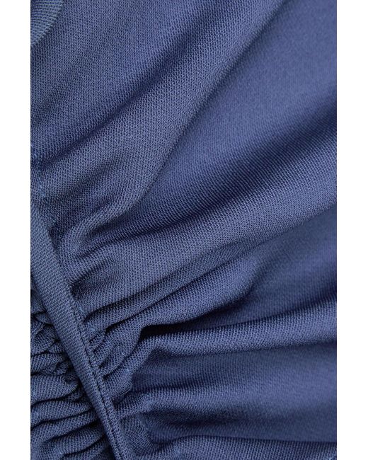 Christopher Esber Blue Cutout Stretch-Jersey Top