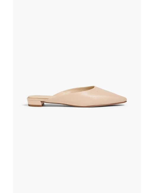 Vince White Ana Leather Slippers