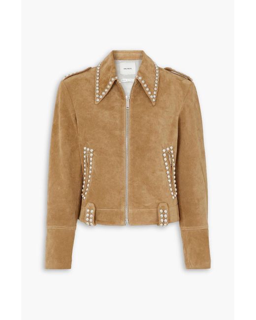 Halfboy Natural Studded Suede Jacket