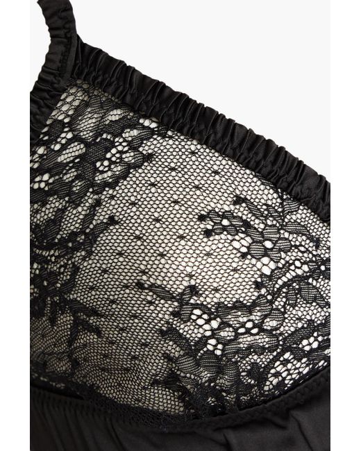 LoveStories Black Uma Corded Lace Triangle Bra