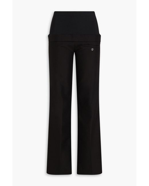 Coperni Black Crepe Bootcut Pants