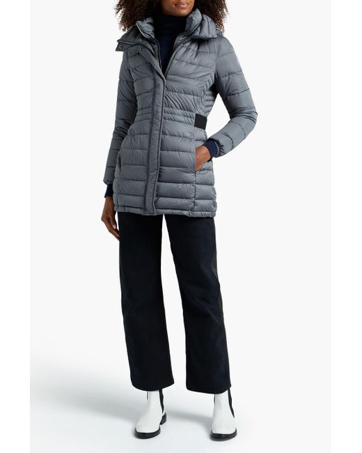 dkny quilted shell down hooded coat