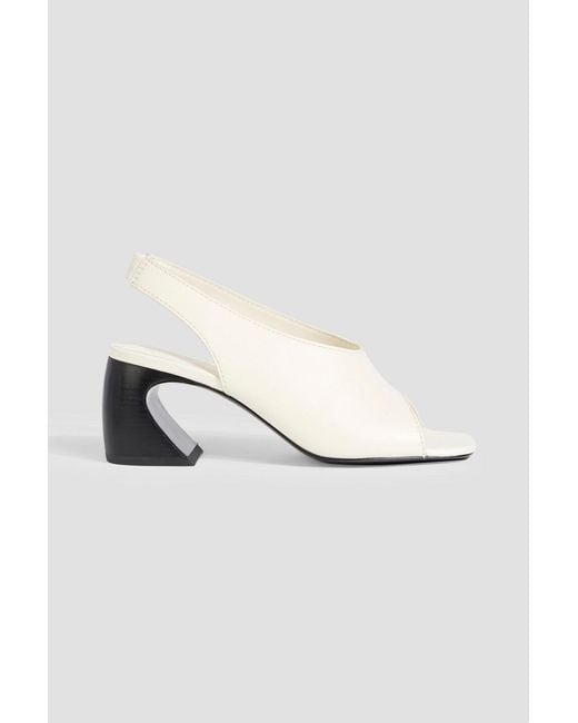 3.1 Phillip Lim White Id Leather Slingback Sandals