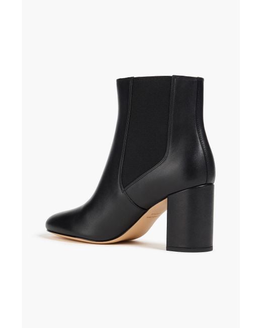 Stuart Weitzman Black Celina Leather Chelsea Boots