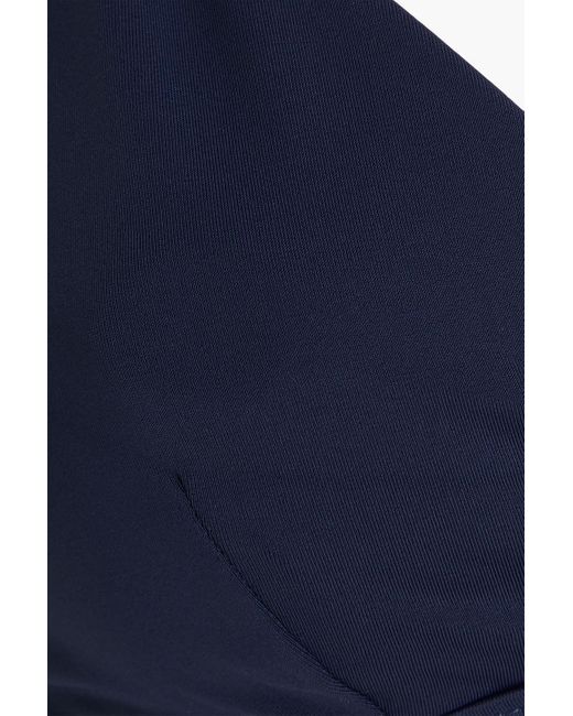Onia Blue Splice Triangle Bikini Top