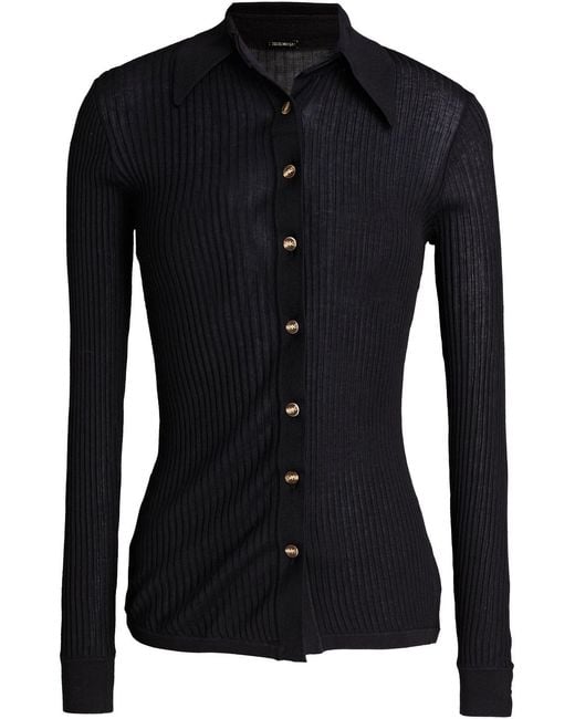 Dodo Bar Or Black Pata Ribbed-knit Shirt