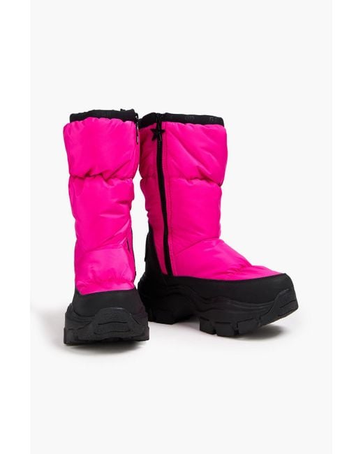 Goldbergh Pink Power Quilted Shell Snow Boots