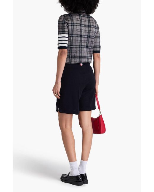 Thom Browne Blue Wool Shorts