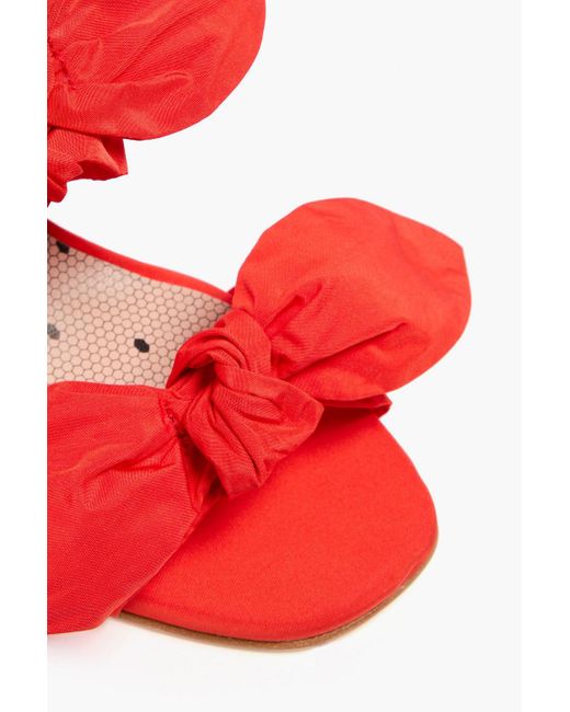 Red(v) Red Knotted Shell Sandals