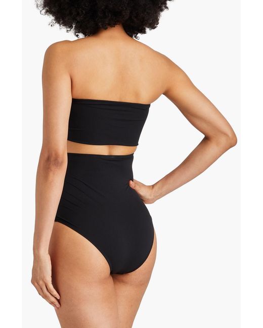 Dodo Bar Or Black Shakira Embellished Cutout Bandeau Swimsuit
