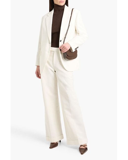 Brunello Cucinelli Natural Cotton And Linen-Blend Twill Blazer