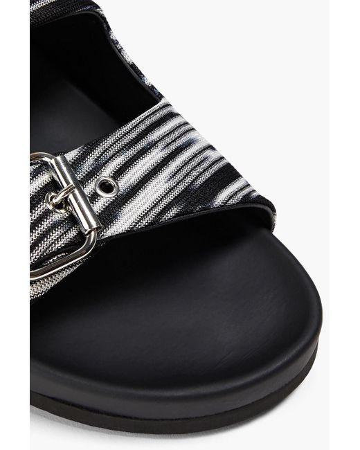 Missoni Black Marled Knitted Sandals for men