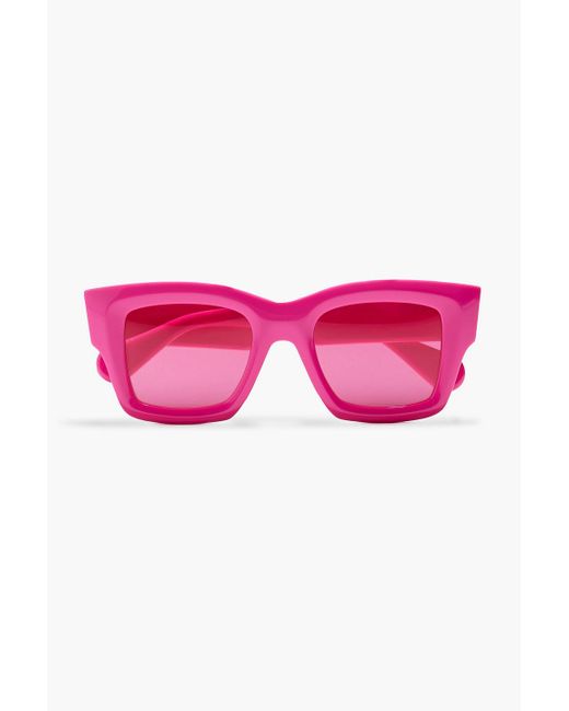 Jacquemus Pink Baci D-frame Acetate Sunglasses