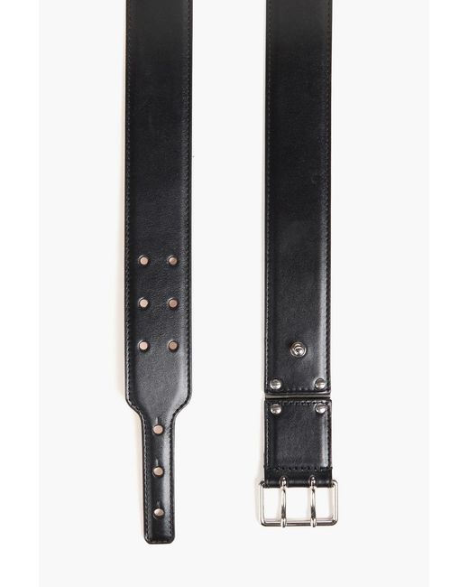 McQueen Ledergürtel in Black für Herren