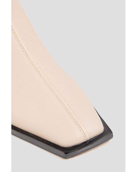 STUDIO AMELIA Natural Sockette 70 Leather Ankle Boots