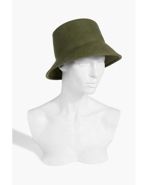 Eugenia Kim Green Jonah Wool-felt Bucket Hat