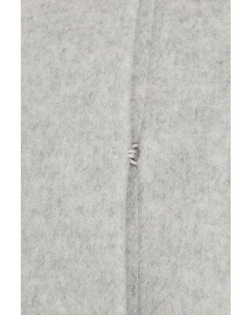 Vince White Wool-Blend Felt Jacket