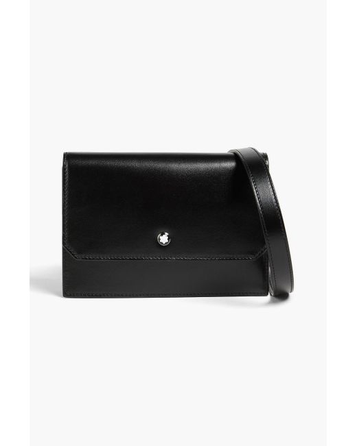 Montblanc Black Meisterstück Leather Shoulder Bag for men