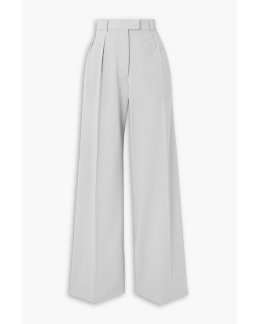 16Arlington White Hose mit weitem bein aus twill aus einer leinenmischung