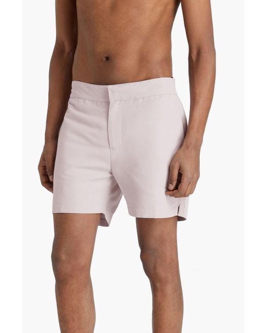 Frescobol Carioca Pink Mid-length Swim Shorts for men