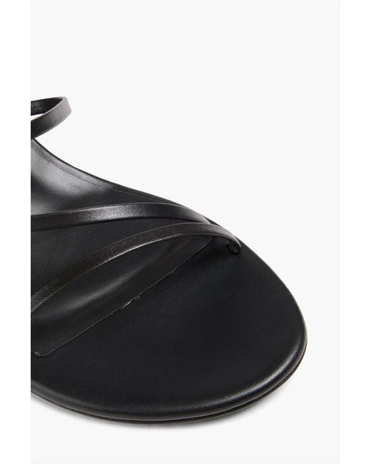 Ancient Greek Sandals Black Lithi Sandals