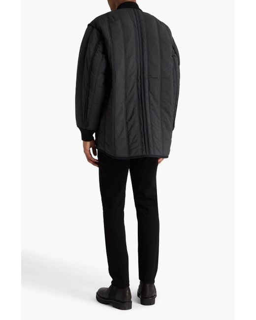 Rag & Bone Black Delta Quilted Shell Jacket for men