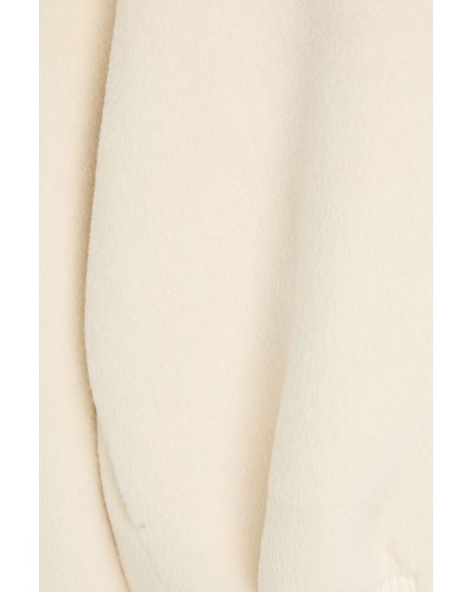 Jacquemus Natural Alpaca And Wool-blend Velour Jacket