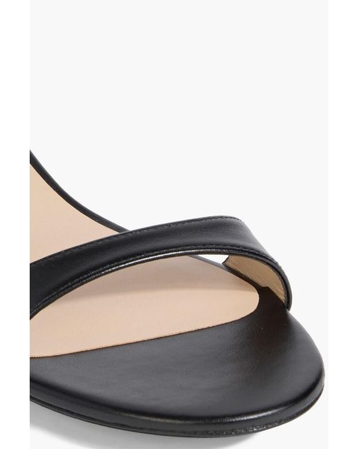 Stuart Weitzman White Leather Sandals