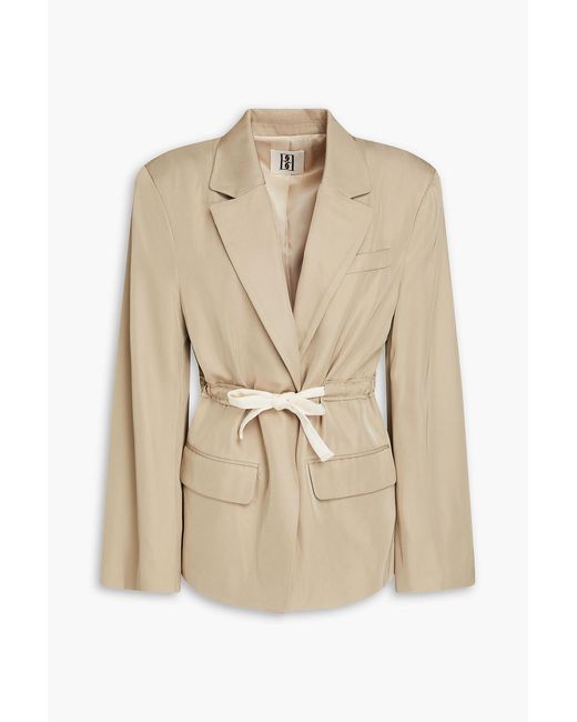 By Malene Birger Natural Biento Satin-twill Blazer