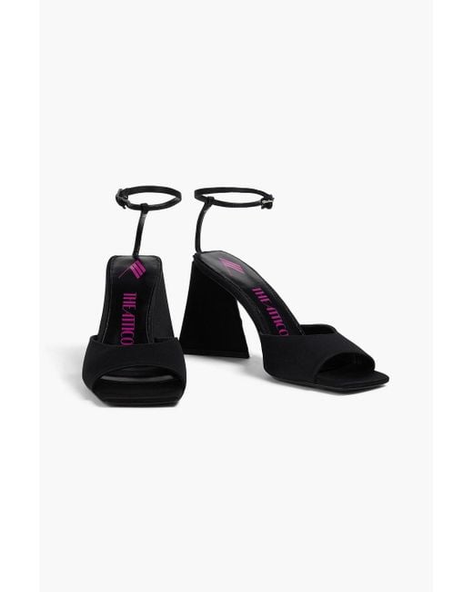 The Attico White Piper sandalen aus satin