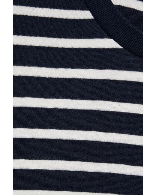 FRAME Blue Striped Cotton-jersey T-shirt for men