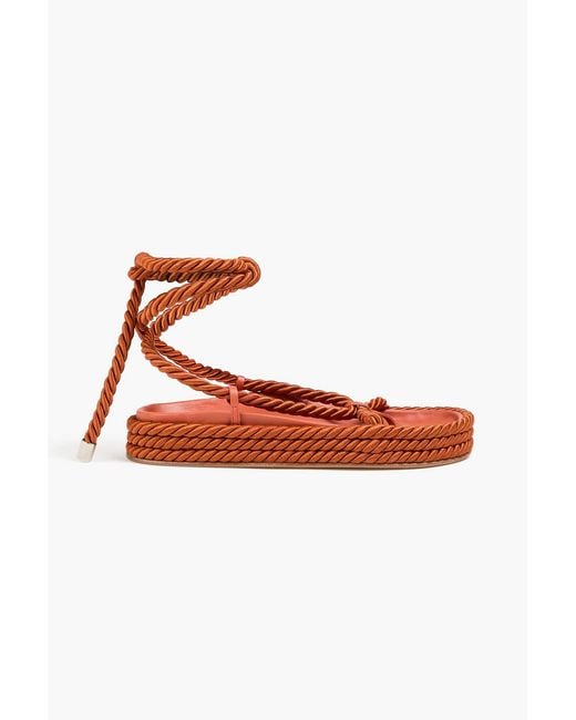 STUDIO AMELIA Red Tether Chord Sandals