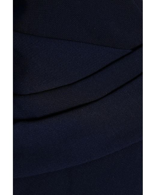 Marchesa Blue Drapierte robe aus crêpe