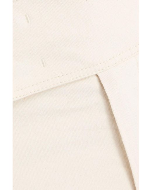 Isabel Marant White Hose "ovida" mit geradem bein aus crêpe aus einer baumwollmischung