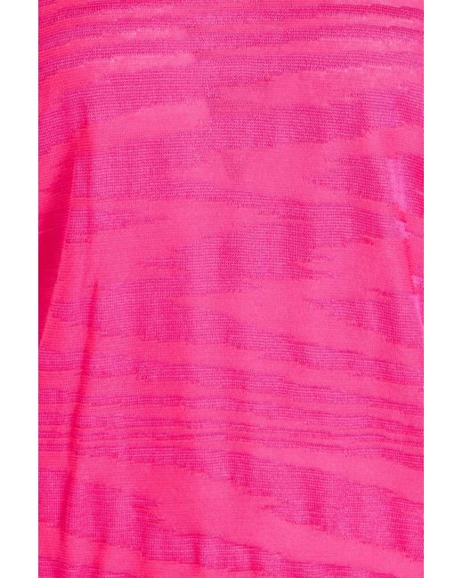 Missoni Pink Jacquard-knit T-shirt