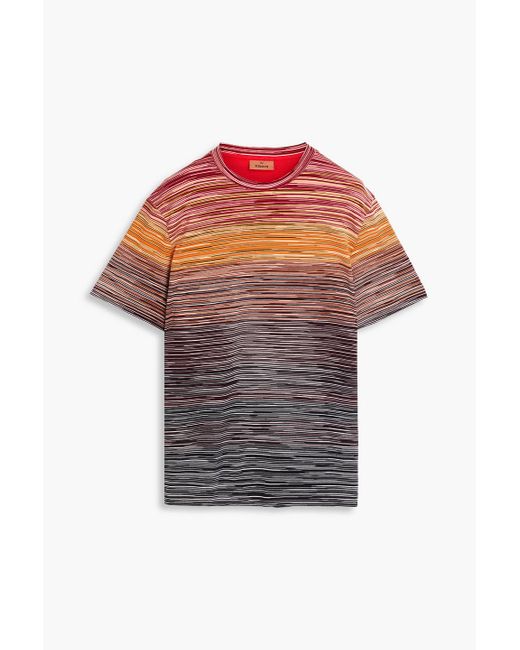 Missoni Red Space-dyed Cotton-jersey T-shirt for men