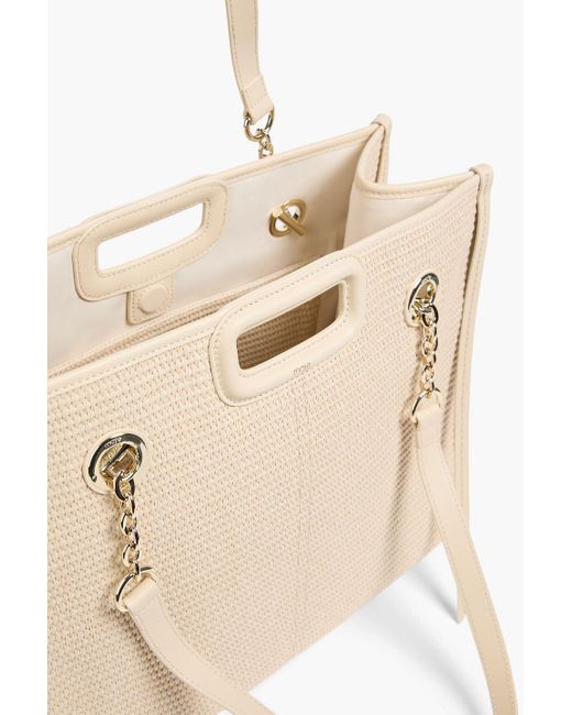 Maje Natural Faux Raffia Shoulder Bag