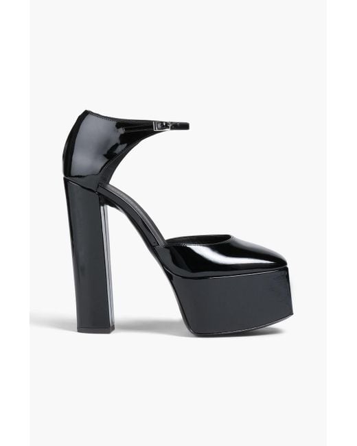 Giuseppe Zanotti New York 80 Patent-leather Platform Sandals in Black ...