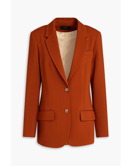 Joseph Orange Jackie Crepe Blazer