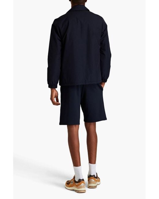 A.P.C. Blue Coed French Cotton-terry Drawstring Shorts for men