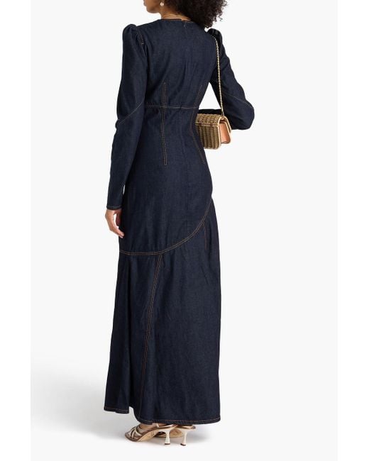 Zimmermann Blue Maxikleid aus denim