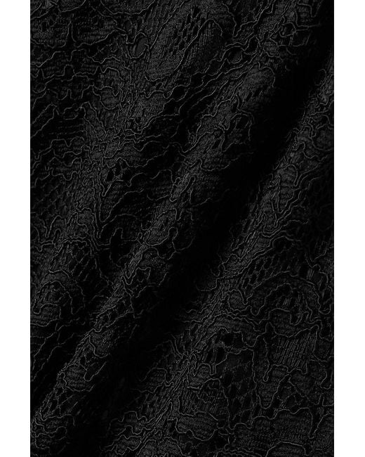 Interior Black The Esther Corded Lace Midi Dress