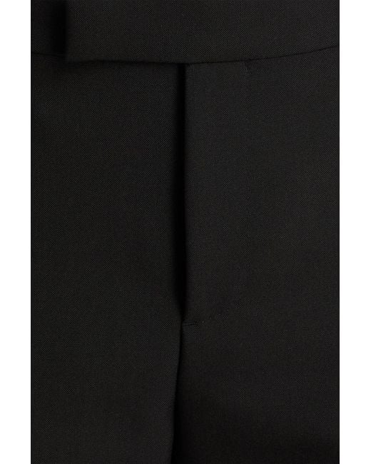Versace Black Wool And Mohair-Blend Pants for men