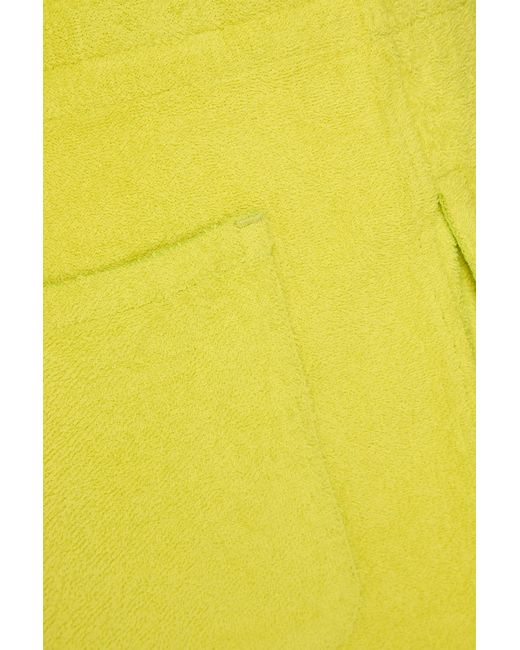 Orlebar Brown Yellow Trevone Cotton-Terry Drawstring Shorts for men