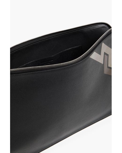 Dunhill Pochette aus narbenleder mit print in Black für Herren
